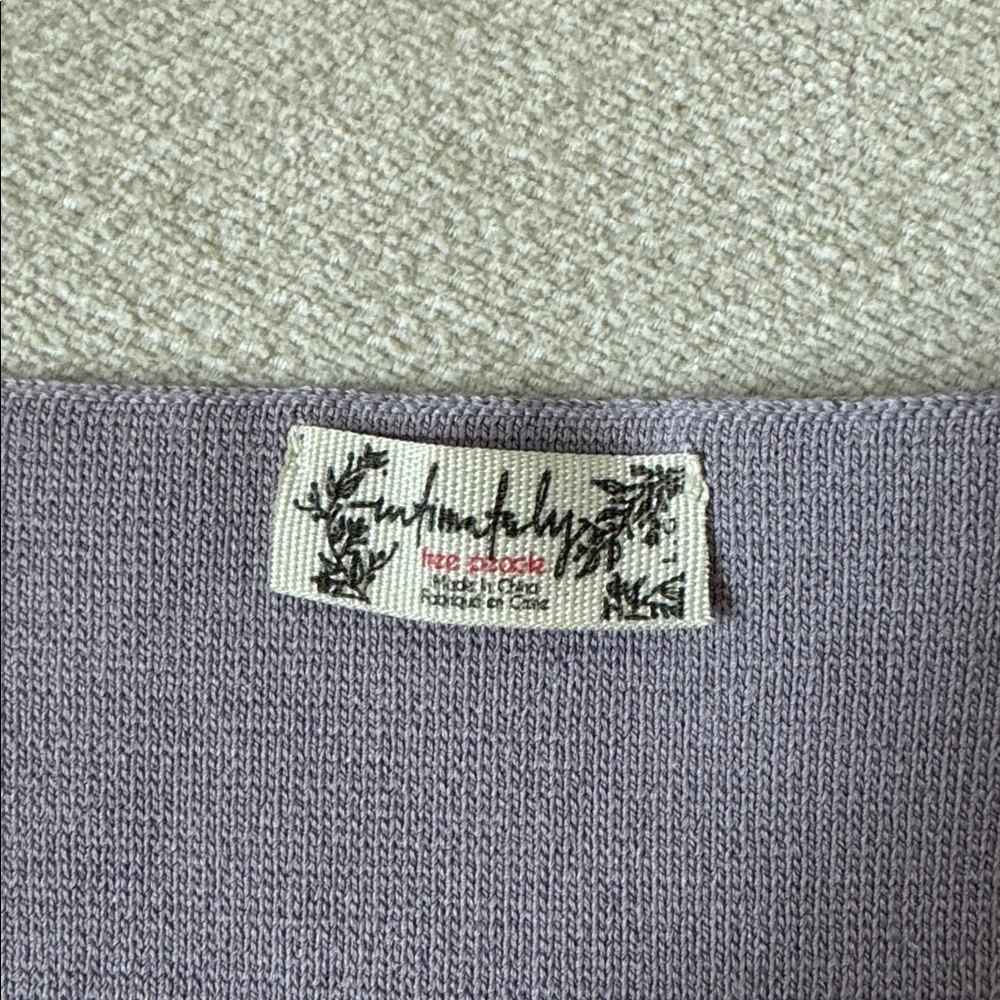 Free People Intimately - Purple Butterfly Top - Large - Picture 3 of 4